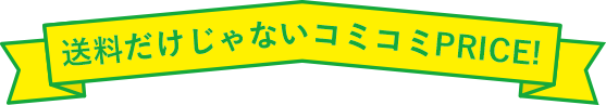 送料だけじゃないコミコミPRICE！